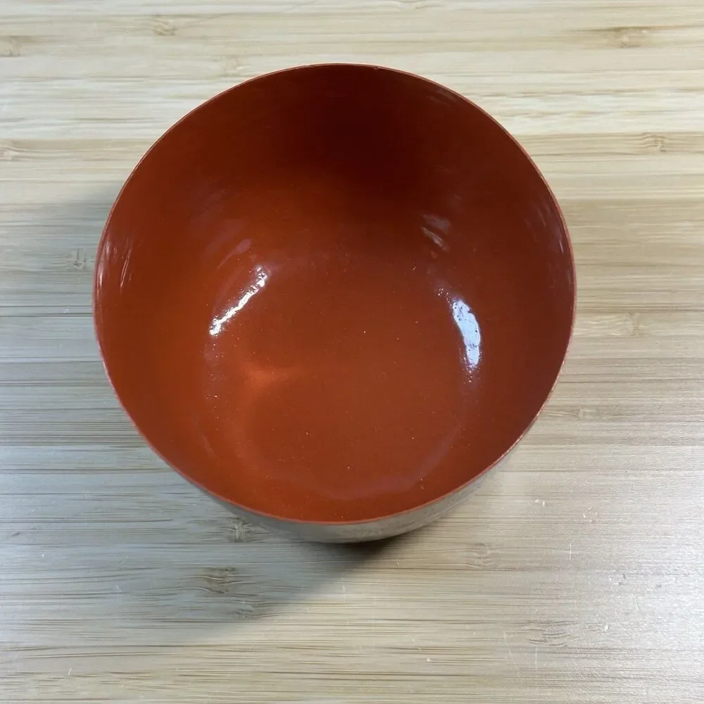 Vintage Burmese Lacquerware Bowls Cups 3- Pieces Burma Horsehair Bamboo Handmade